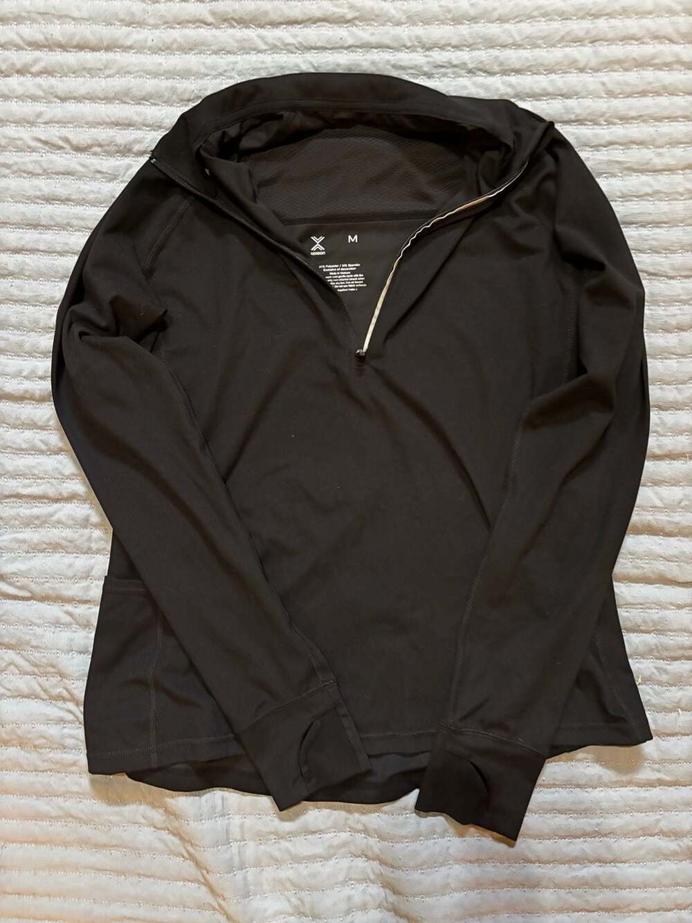 Xersion Athletic Hoodie Size M Black 1/4 Zip